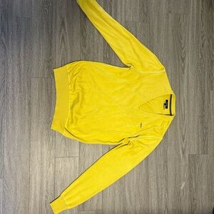 Yellow V-Neck Sweater